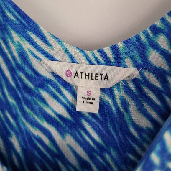Athleta Reef Print Dress in Blue Ombre #472 - Picture 3 of 8
